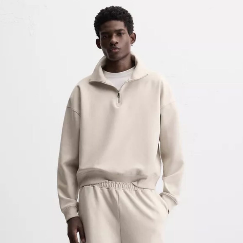 Men’s NWT Zara Half-Zip Sweatshirt